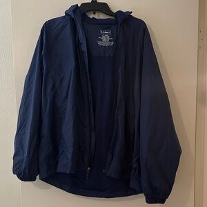 L.L. Bean Men's Deep Blue Windbreaker